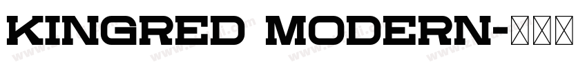 kingred modern字体转换